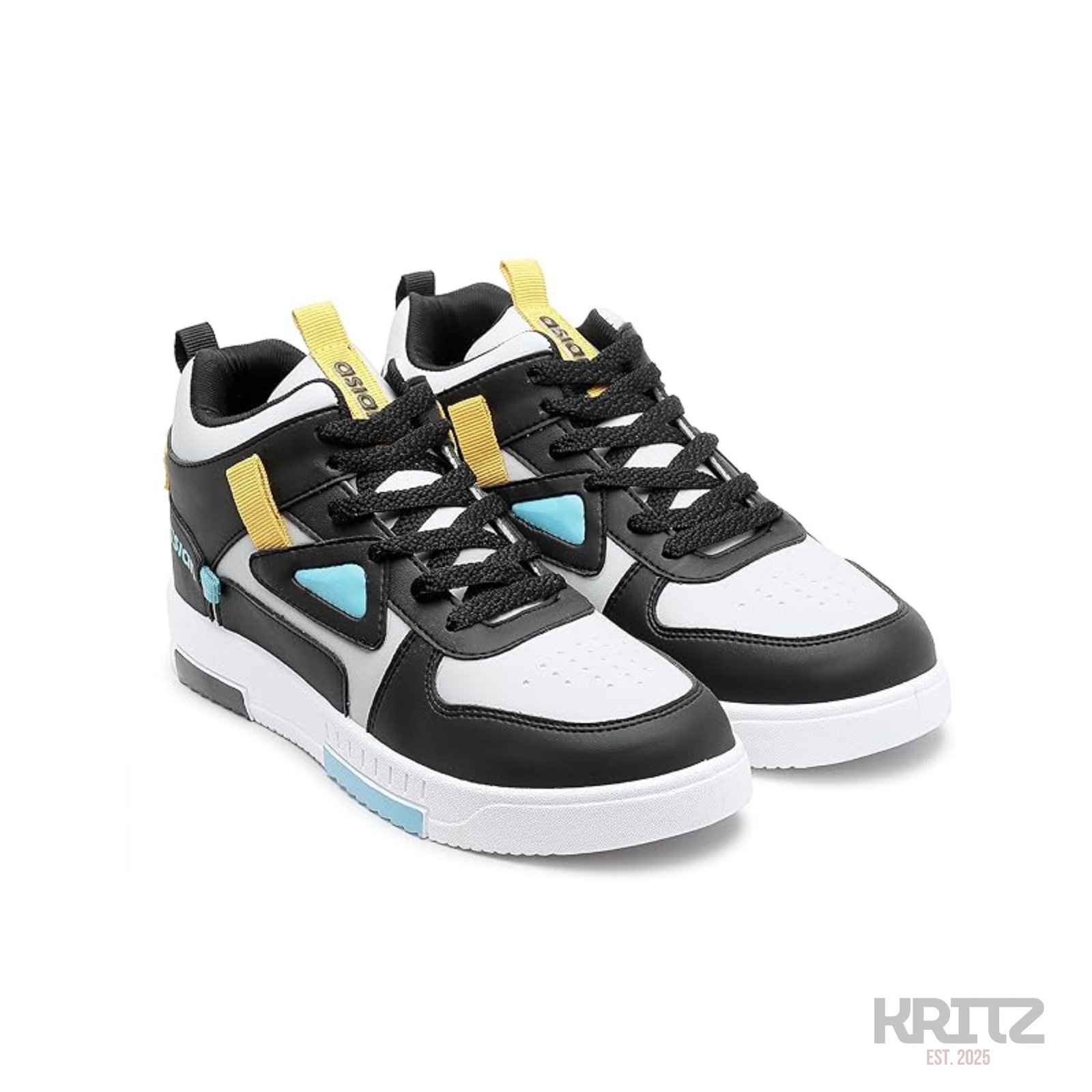 25 ASIAN Tarzan-11 sneakers white yellow teal streetwear